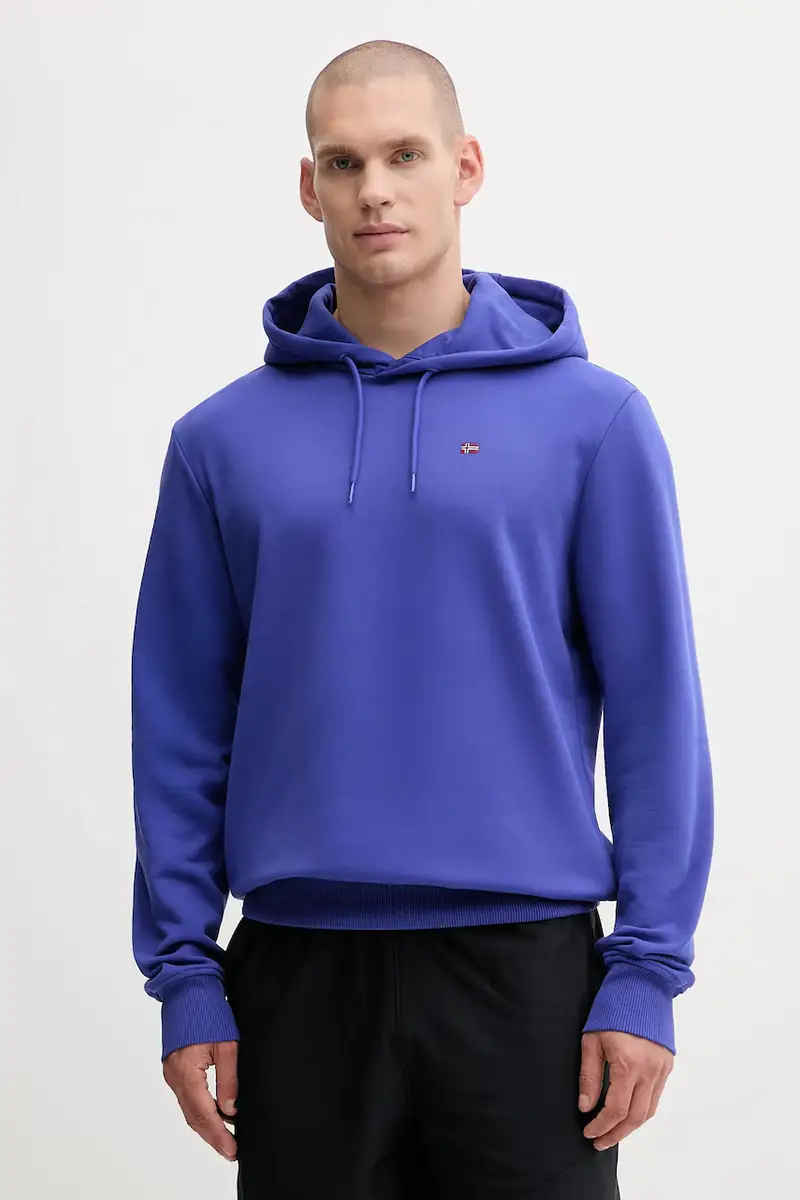 felpa Balis uomo colore blu con cappuccio NP0A4FQVB3B1