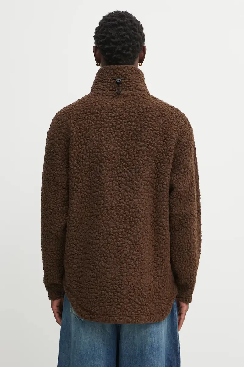 felpa con lana Napapijri x Martine Rose colore marrone NP0A4IG7WT11 miniatura 3