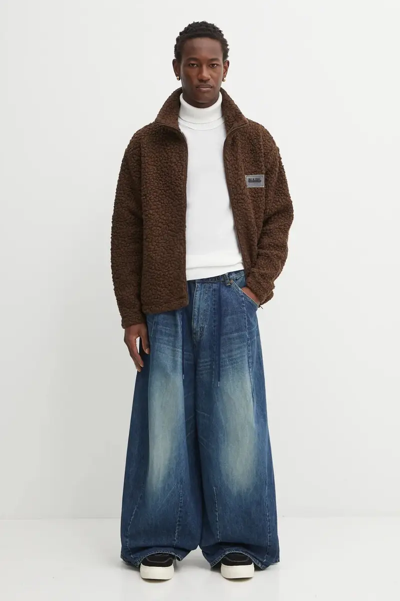 felpa con lana Napapijri x Martine Rose colore marrone NP0A4IG7WT11 miniatura 5