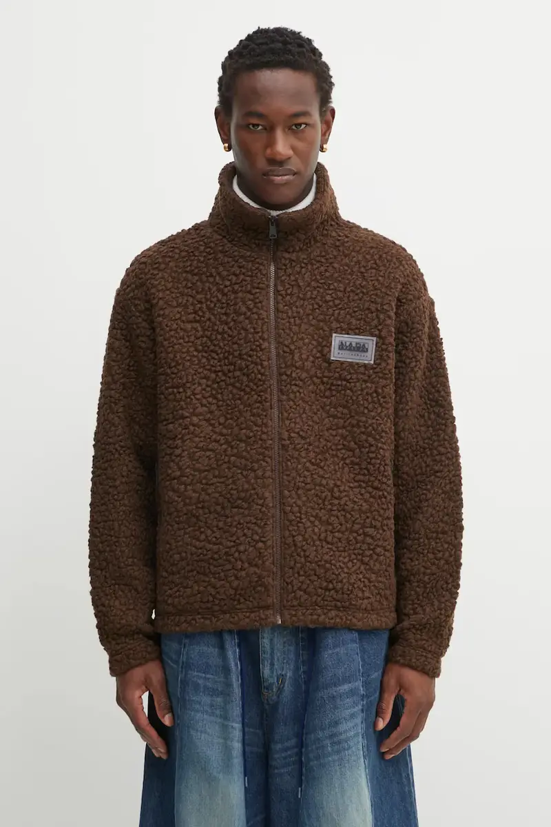 felpa con lana Napapijri x Martine Rose colore marrone NP0A4IG7WT11