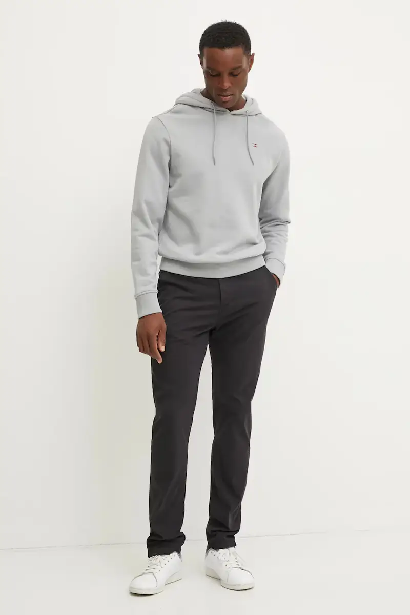 felpa in cotone Balis uomo colore grigio con cappuccio NP0A4H8AH621 miniatura 2