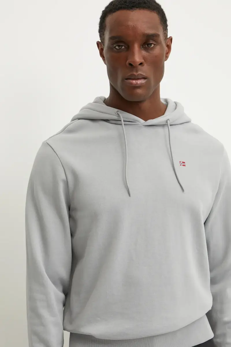 felpa in cotone Balis uomo colore grigio con cappuccio NP0A4H8AH621 miniatura 4