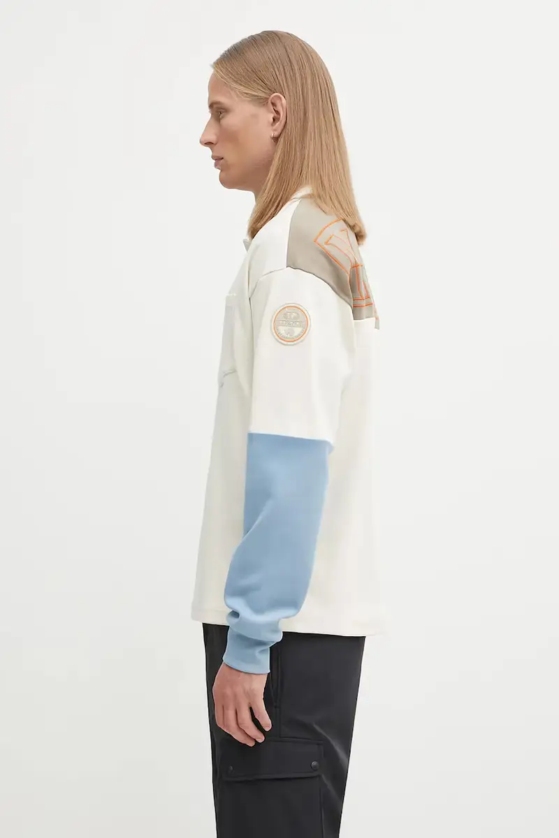 felpa in cotone E-Berm uomo colore beige NP0A88Z5MQU1 miniatura 2