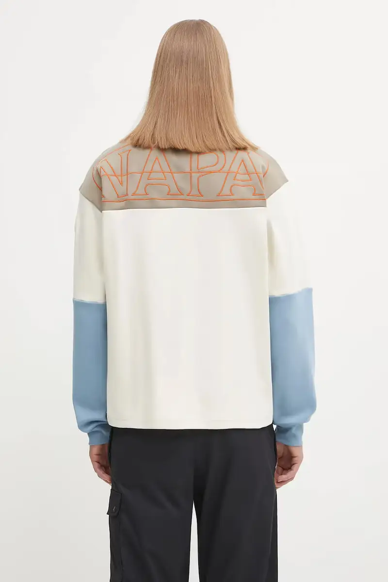 felpa in cotone E-Berm uomo colore beige NP0A88Z5MQU1 miniatura 3