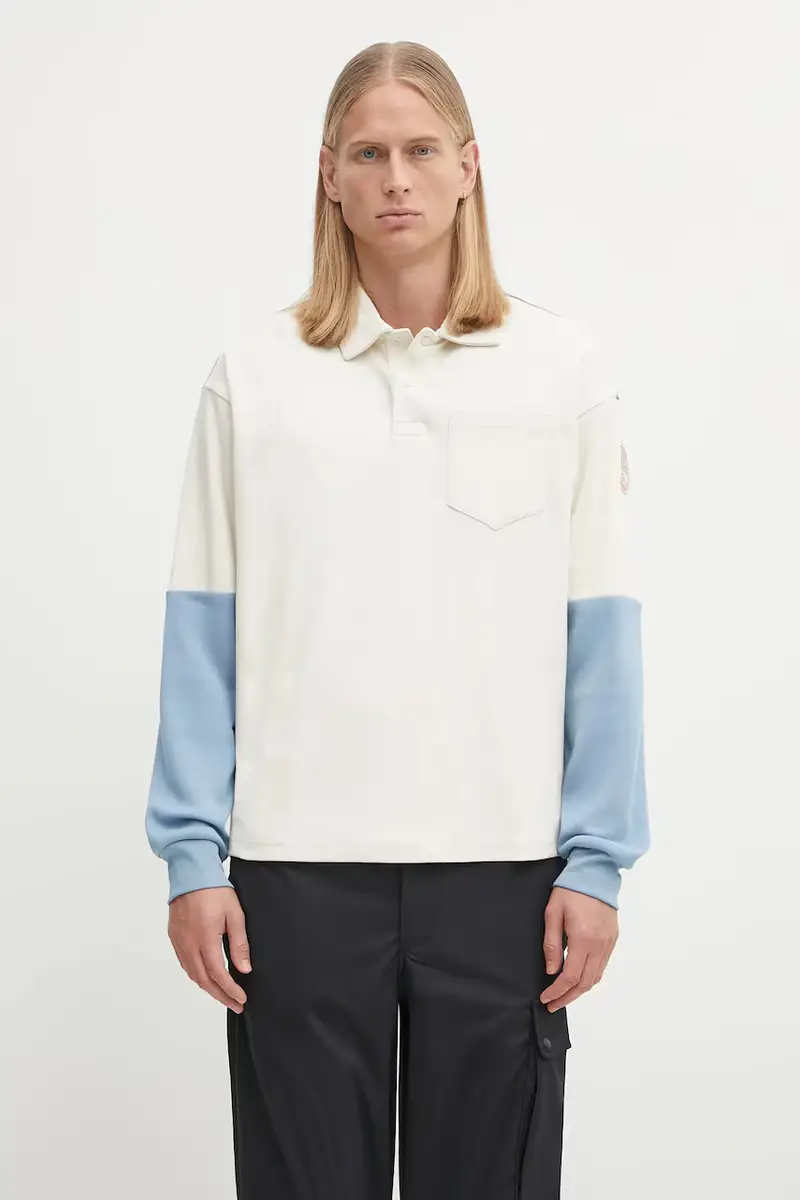 felpa in cotone E-Berm uomo colore beige NP0A88Z5MQU1