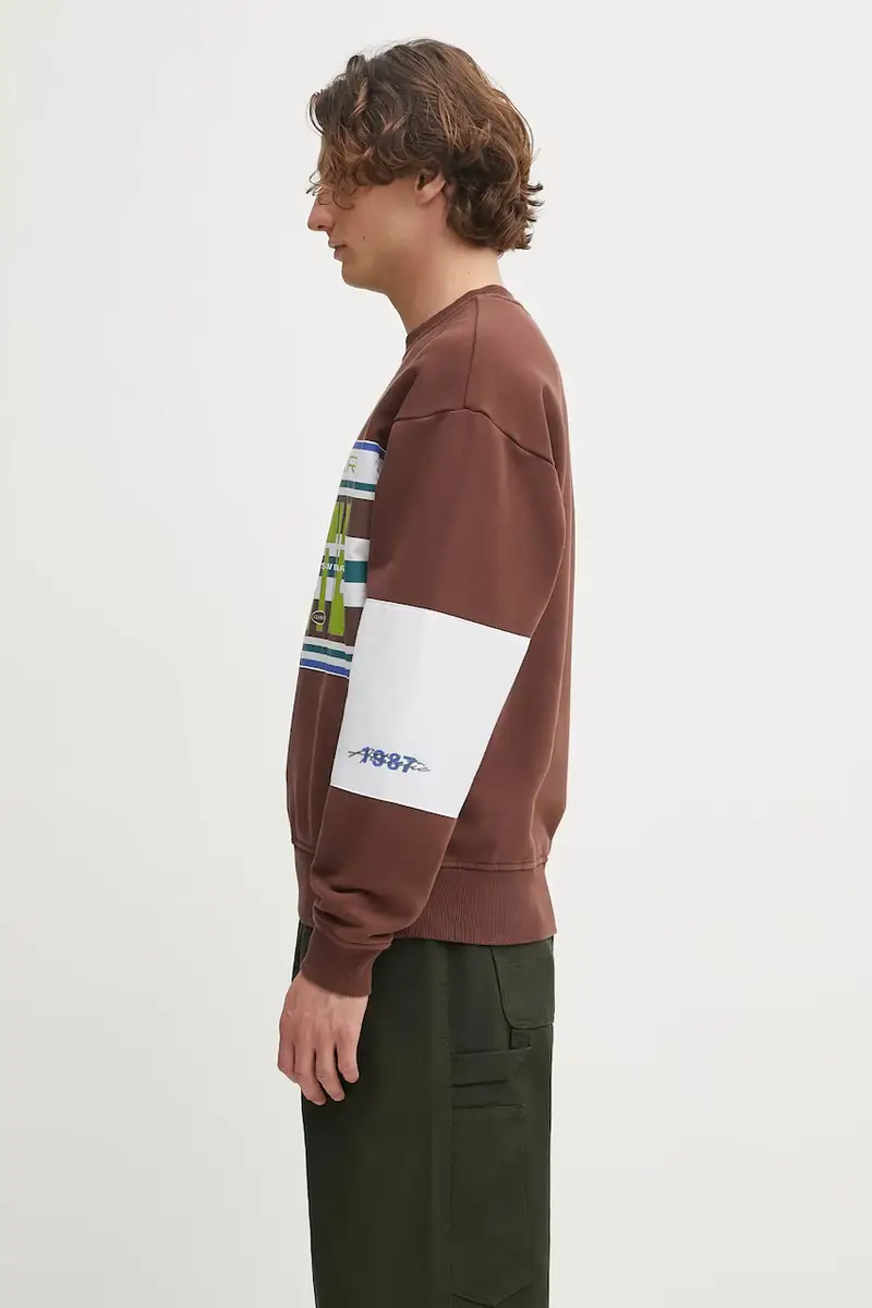 felpa in cotone x Martine Rose uomo colore marrone NP0A4I4ZWT11 miniatura 2