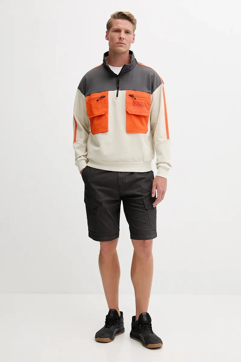 felpa in misto lana B-Tusco Hz uomo colore beige NP0A4IC9N1J1 miniatura 2