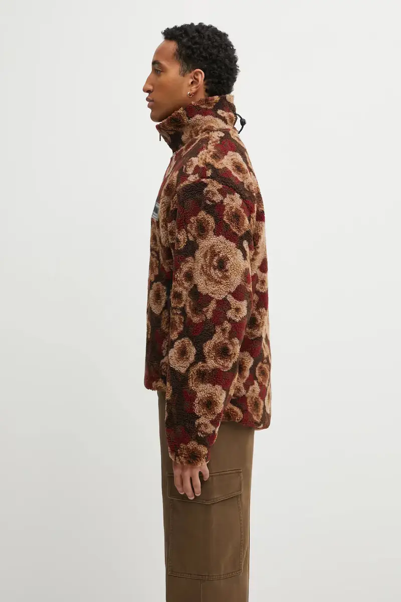 felpa in pile Napapijri x Martine Rose uomo colore marrone NP0A4FPLFUA1 miniatura 2