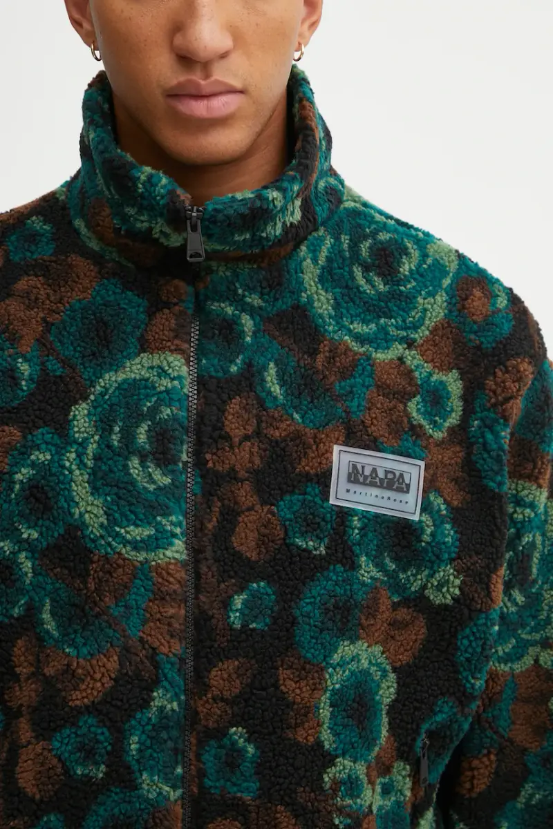 felpa in pile Napapijri x Martine Rose uomo colore verde NP0A4FPLFUB1 Turchese miniatura 4