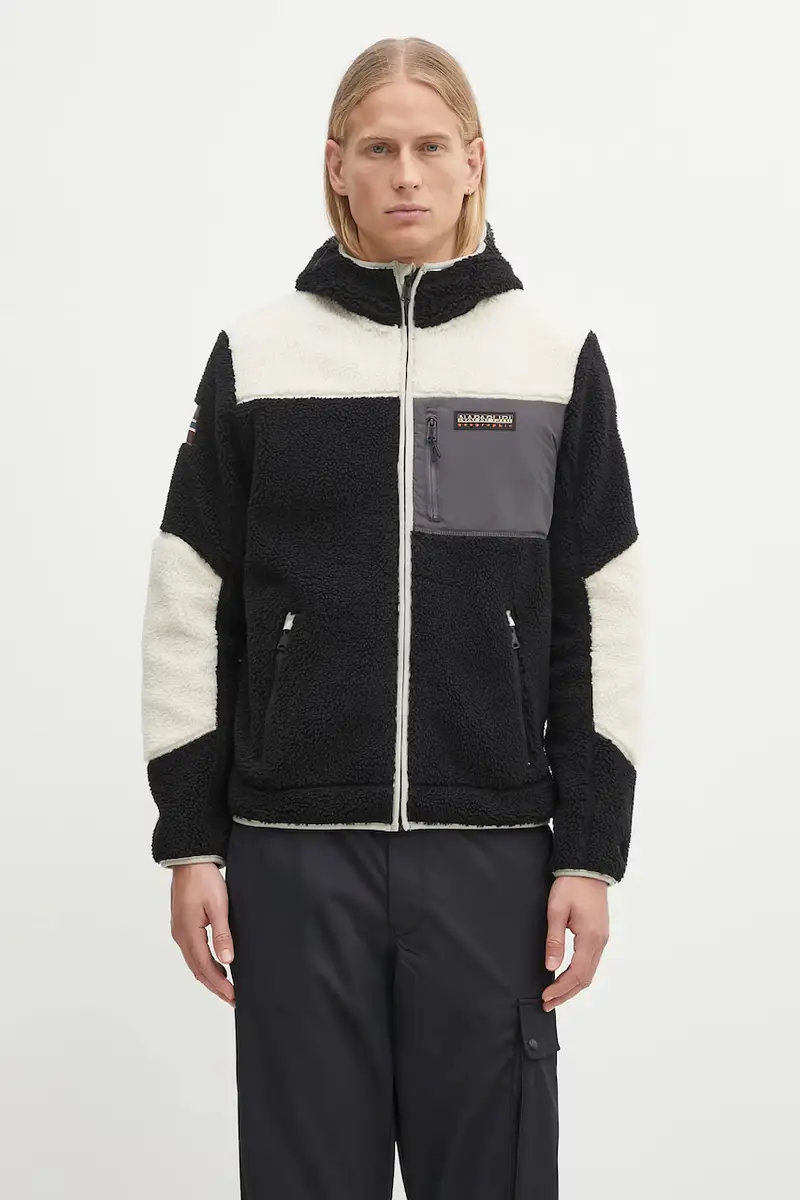 felpa in pile Yupik uomo colore nero NP0A4GNSMCB1