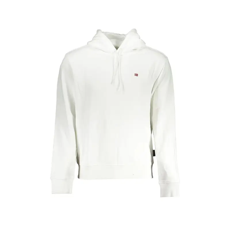 Napapijri Felpa Uomo Bianca con Ricamo