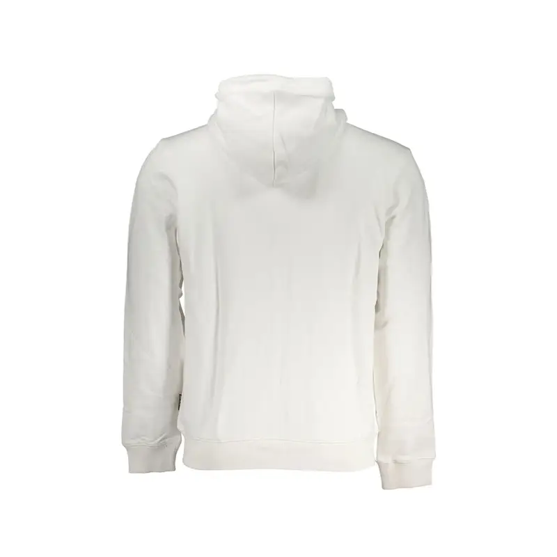 Felpa Maniche Lunghe Uomo Bianca Zip Bianco miniatura 2