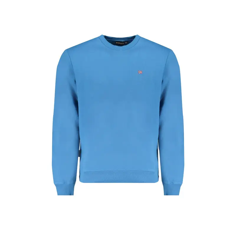 Napapijri Felpa Uomo Blu con Ricamo