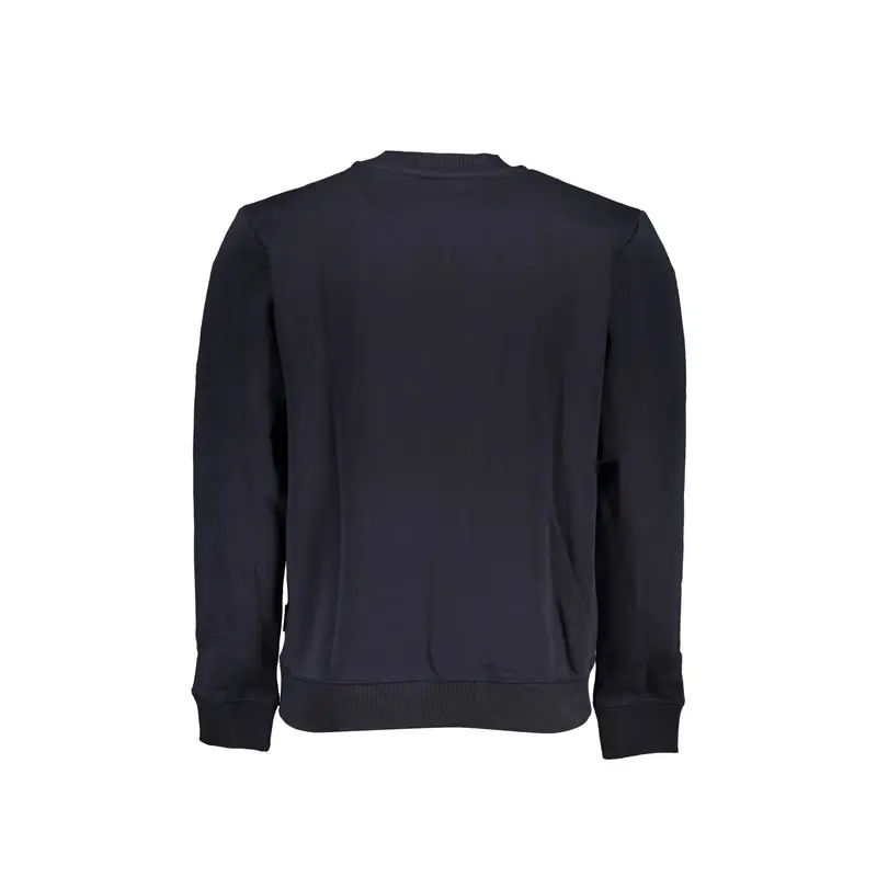 Felpa Maniche Lunghe Uomo Blu Stampa Logo miniatura 2