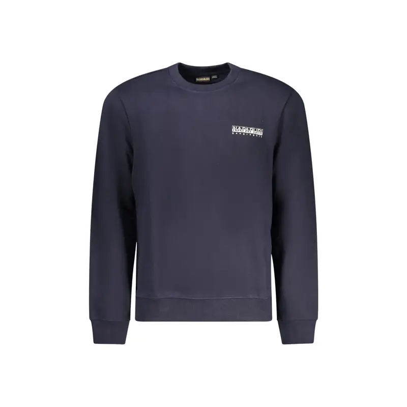 Napapijri Maglia Uomo Blu con Stampa Logo