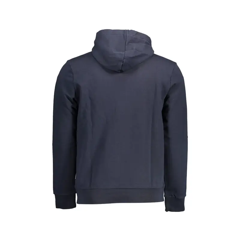 Felpa Maniche Lunghe Uomo Blu Stampa miniatura 2