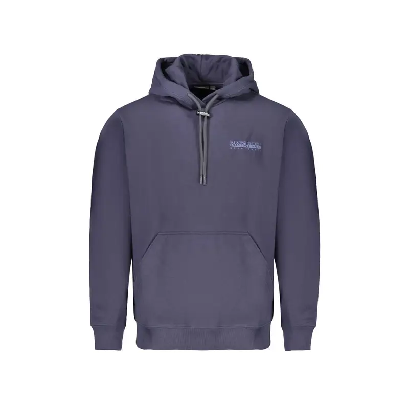 Napapijri Felpa Uomo Blu con Cappuccio e Tascone