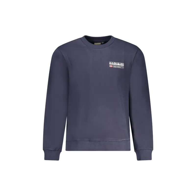 Napapijri Felpa Uomo Blu con Stampa