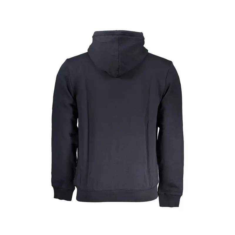 Felpa Maniche Lunghe Uomo Blu Zip miniatura 2