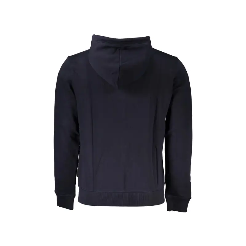 Felpa Maniche Lunghe Uomo Blu Zip miniatura 2