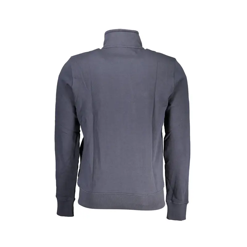 Napapijri Maglia Uomo Blu con Zip e Ricamo miniatura 2