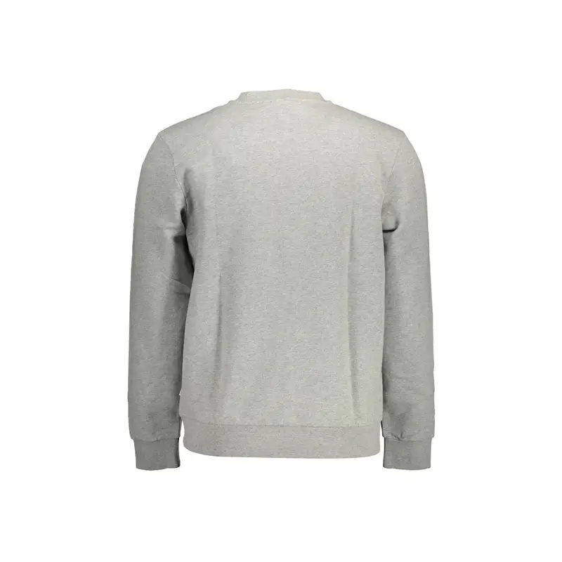 Felpa Maniche Lunghe Uomo Grigia Stampa Grigio miniatura 2