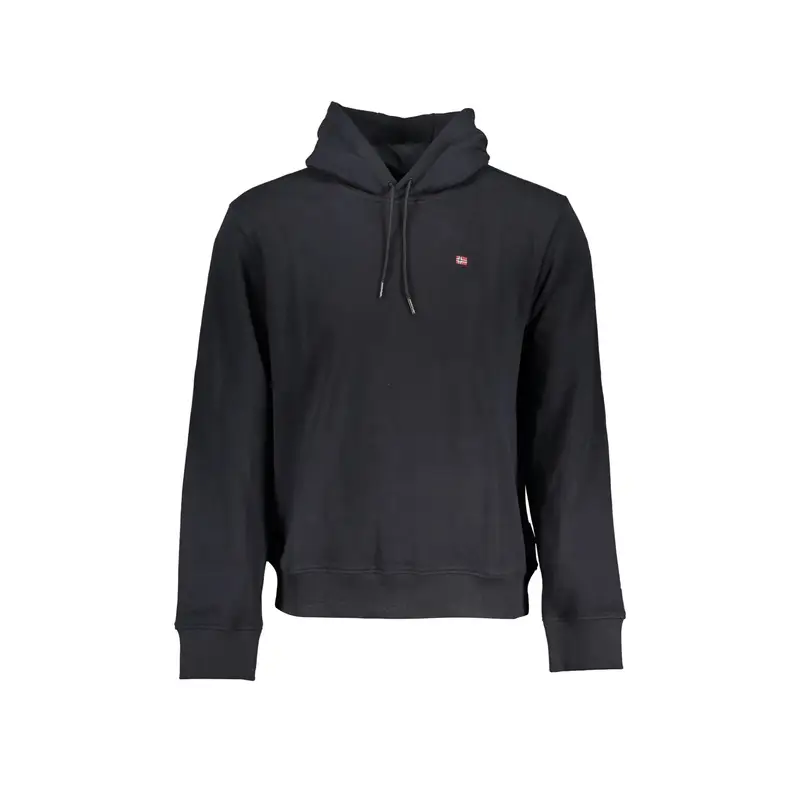 Napapijri Felpa Uomo Nera con Ricamo