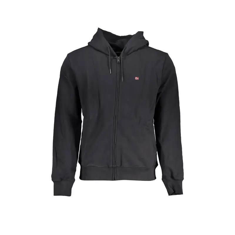 Napapijri Felpa Uomo Nera con Ricamo