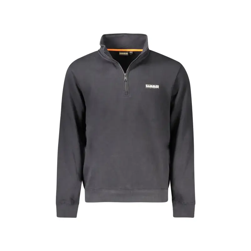 Napapijri Felpa Uomo Nera con Stampa Logo