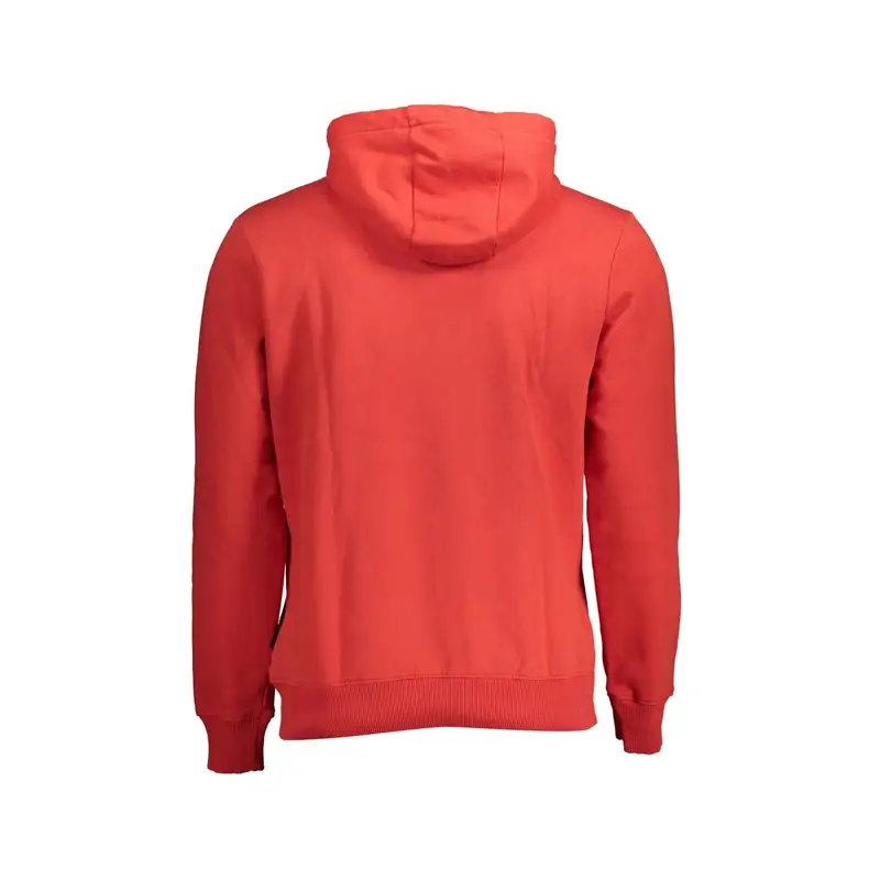 Felpa Maniche Lunghe Uomo Rossa Logo Rosso miniatura 2