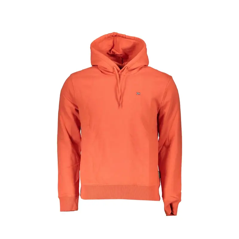 Felpa Maniche Lunghe Uomo Rossa Ricamo Rosso