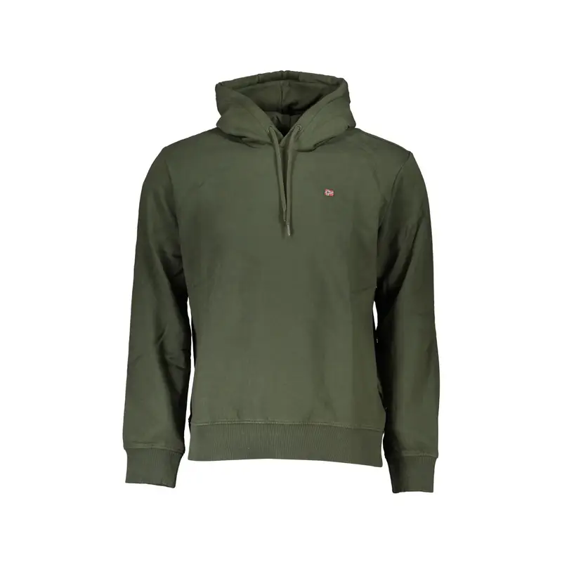 Felpa Maniche Lunghe Uomo Verde Ricamo