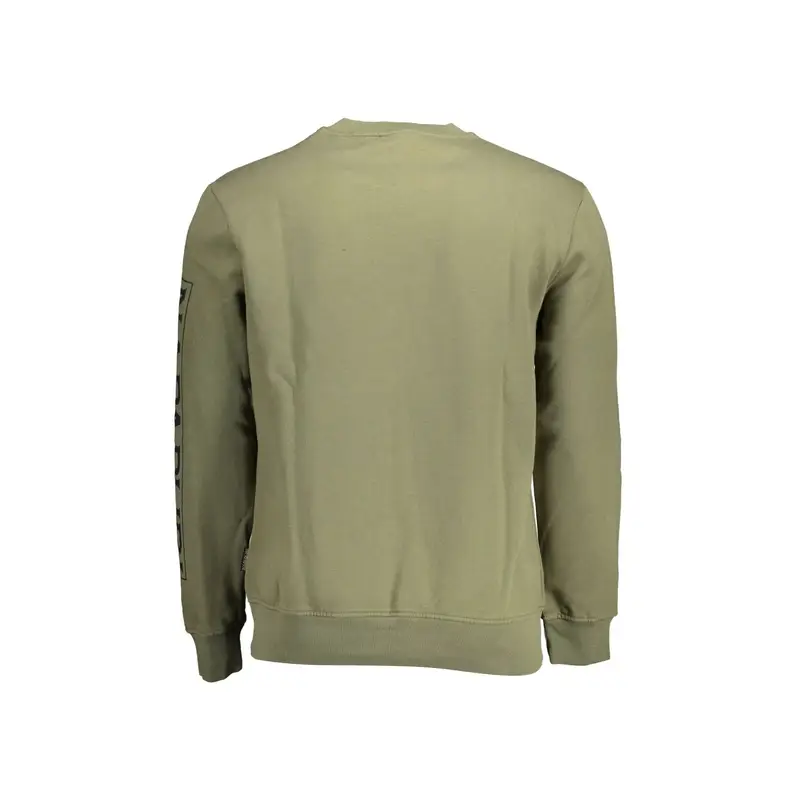 Napapijri Maglia Uomo Verde con Stampa Logo miniatura 2