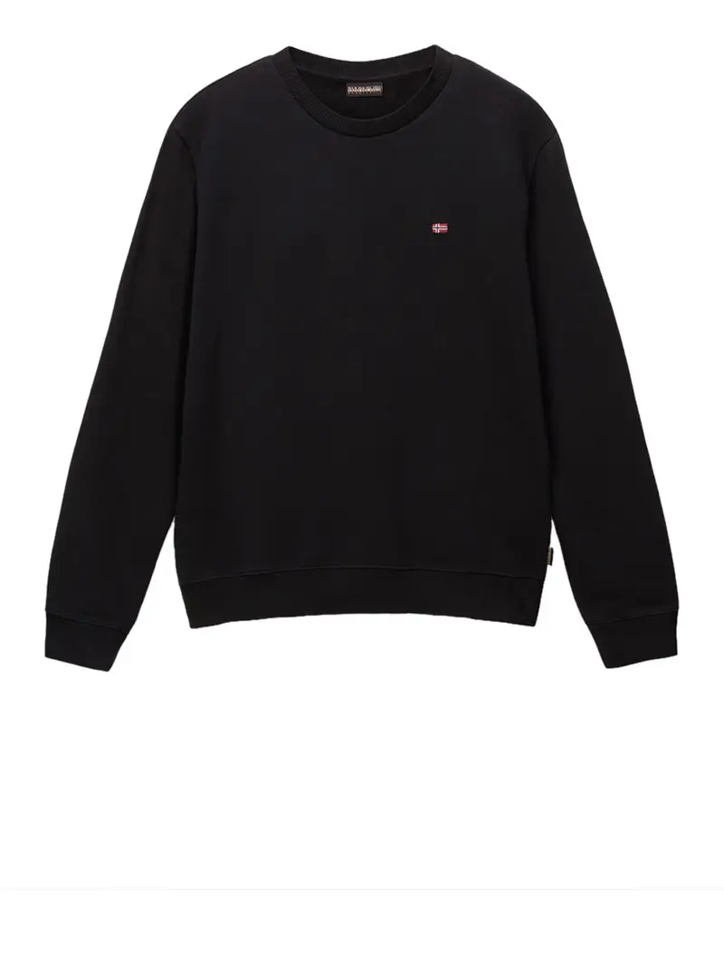 felpa napapijri balis crew 1 da uomo - nero