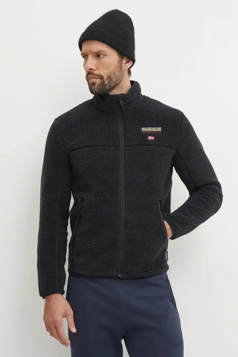 felpa T-Tynik uomo colore blu navy con applicazione NP0A4IA90411