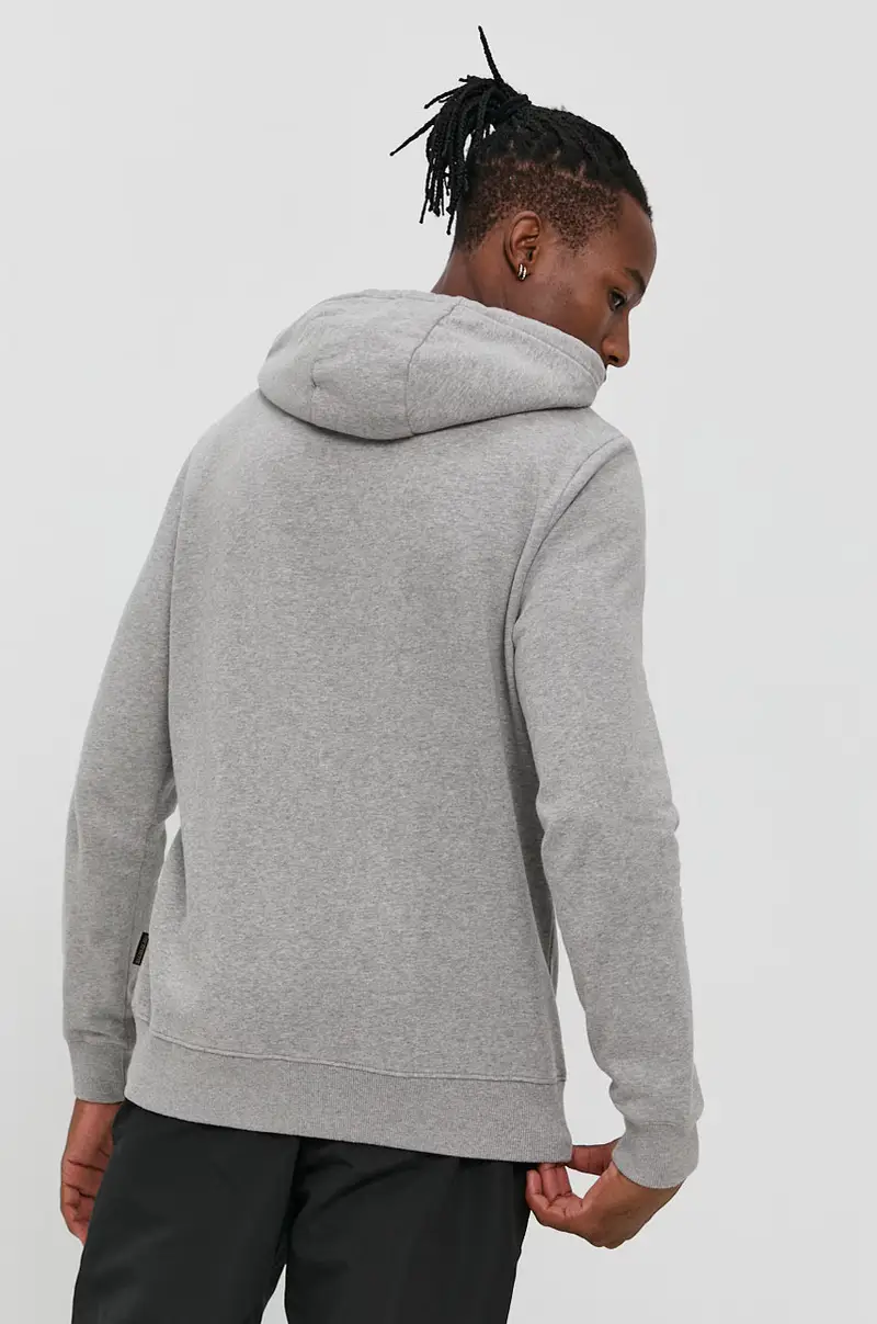 felpa uomo con cappuccio Grigio miniatura 3