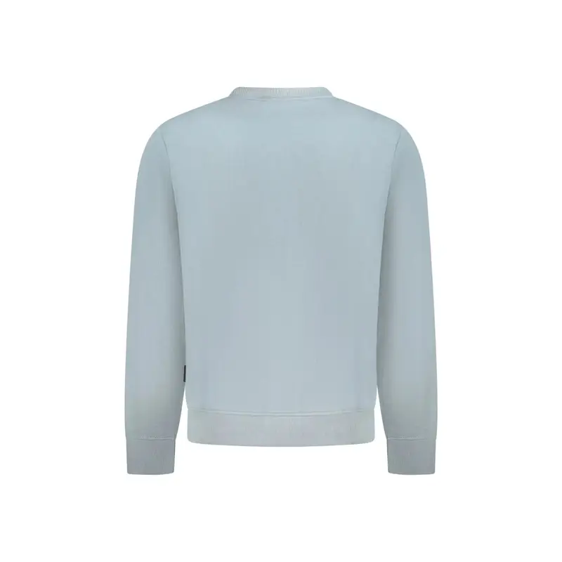 Felpa Uomo Grigia Girocollo in Cotone Garzato Grigio miniatura 2