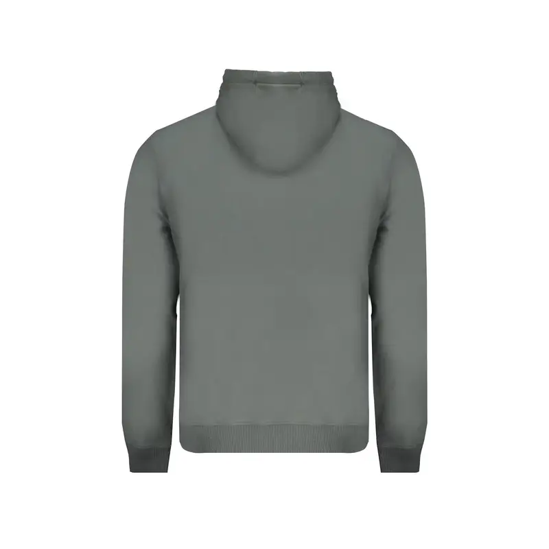 Felpa Uomo Verde con Cappuccio e Logo miniatura 2