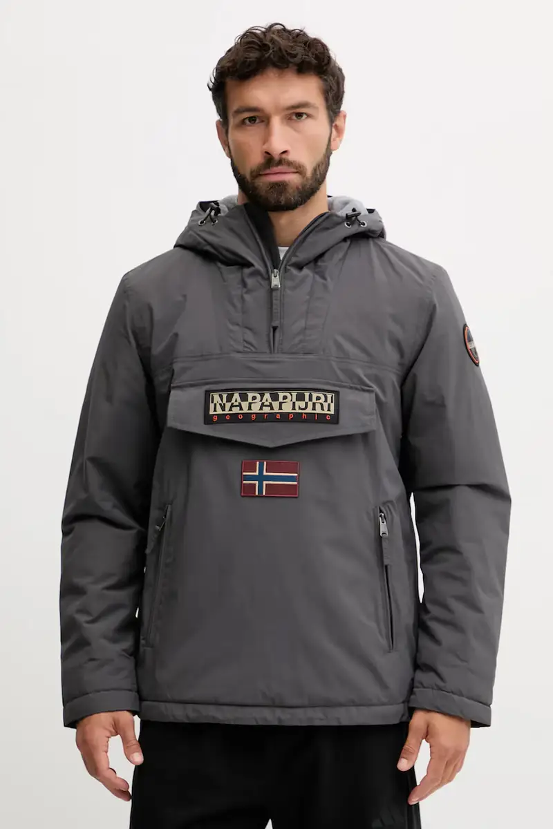 giacca Rainforest Pocket 2 colore grigio NP0A4GMDH981