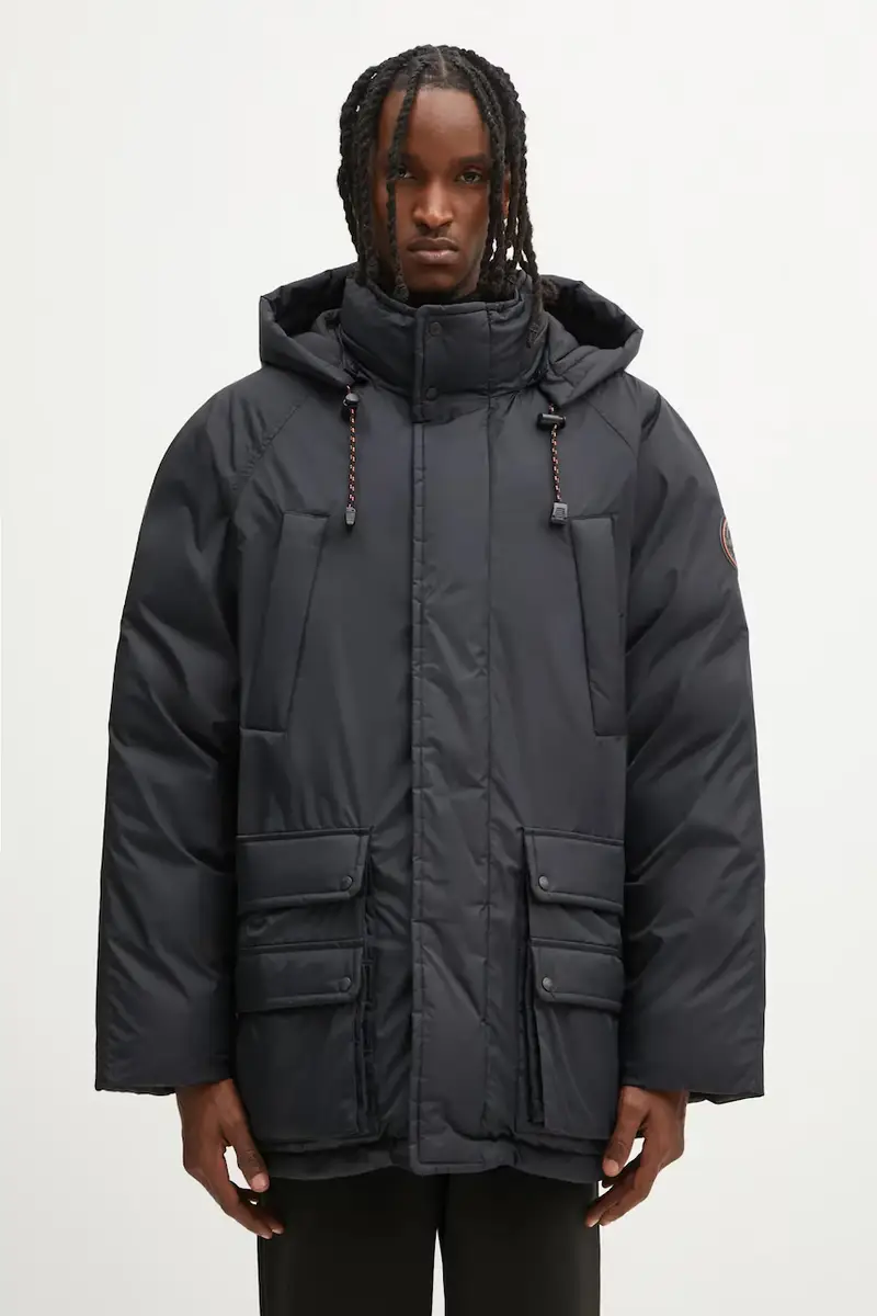 giacca reversibile A-Gail parka colore nero NP0A88YW9411