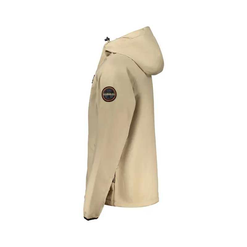 Giacca Sportiva Uomo Beige con Cappuccio miniatura 3