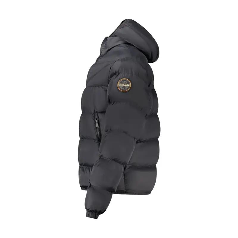 Napapijri Giubbotto Uomo Nero con Cappuccio e Zip miniatura 3