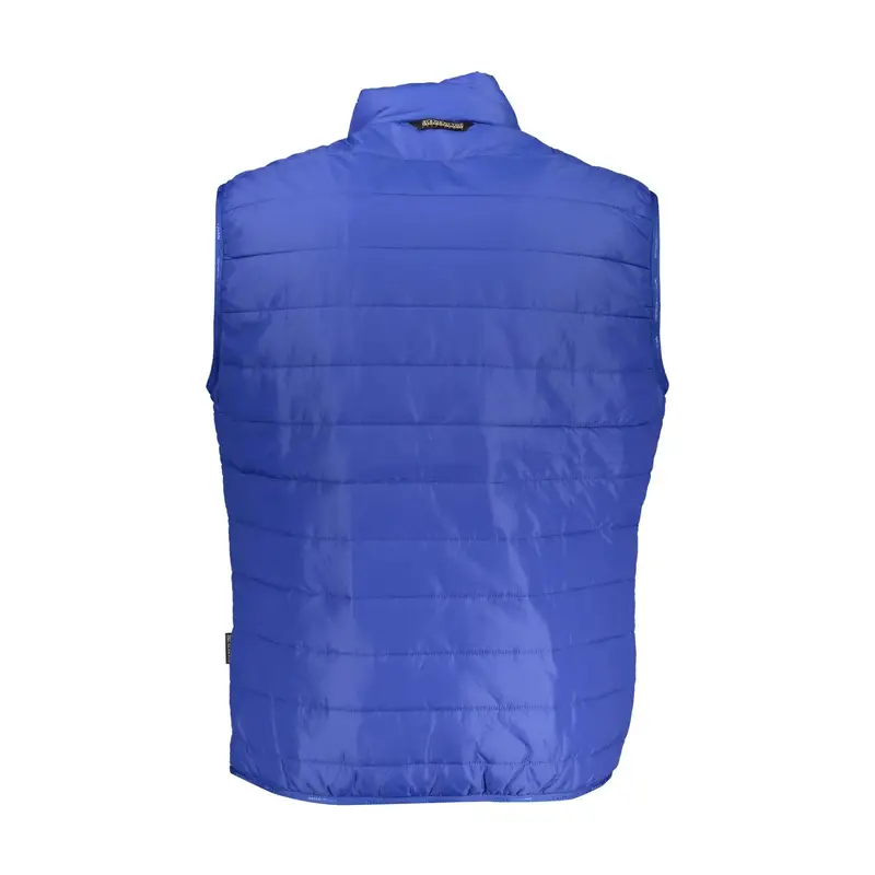 Giubbotto Smanicato Uomo Blu Zip miniatura 2