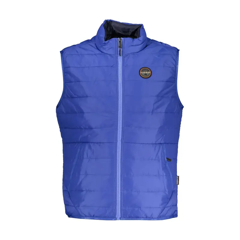 Giubbotto Smanicato Uomo Blu Zip
