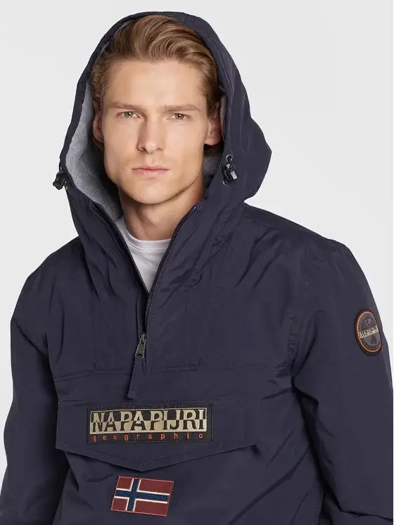 Giubbotto Uomo Blu Rainforest con Cappuccio miniatura 2