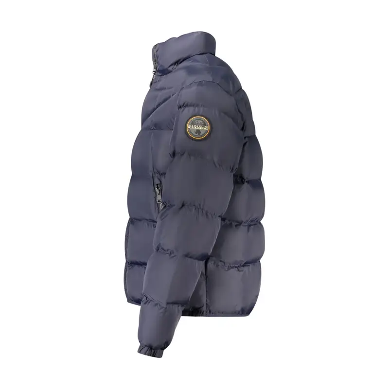 Giubbotto Uomo Blu Relaxed Fit con Tasche e Dettagli Logo miniatura 3