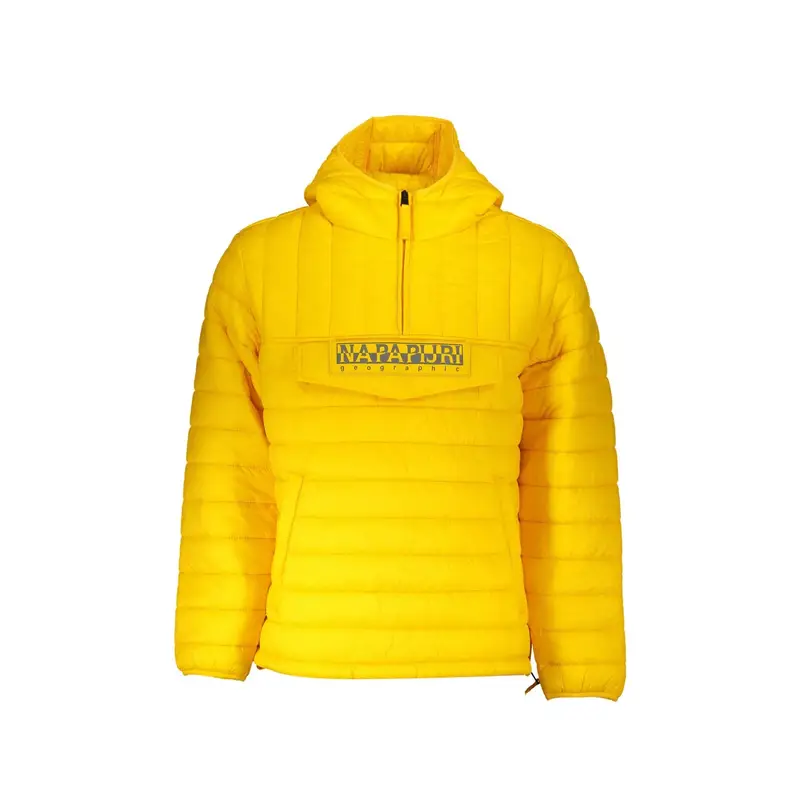 Giubbotto Uomo Giallo con Cappuccio Rainforest