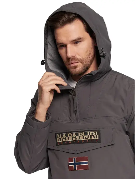 Giubbotto Uomo Grigio Rainforest con Cappuccio miniatura 2