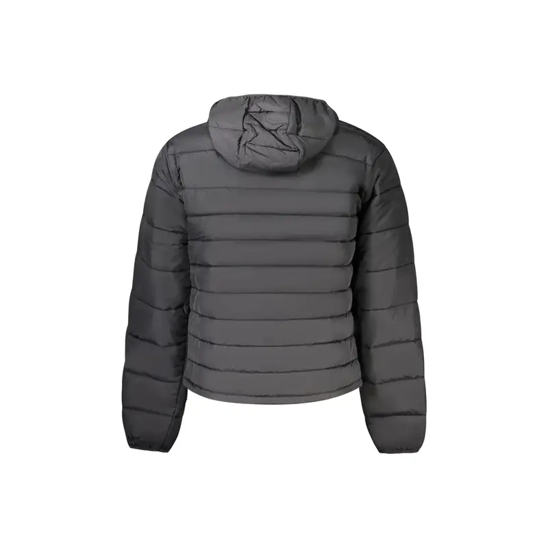 Giubbotto Uomo Nero con Cappuccio e Logo miniatura 2