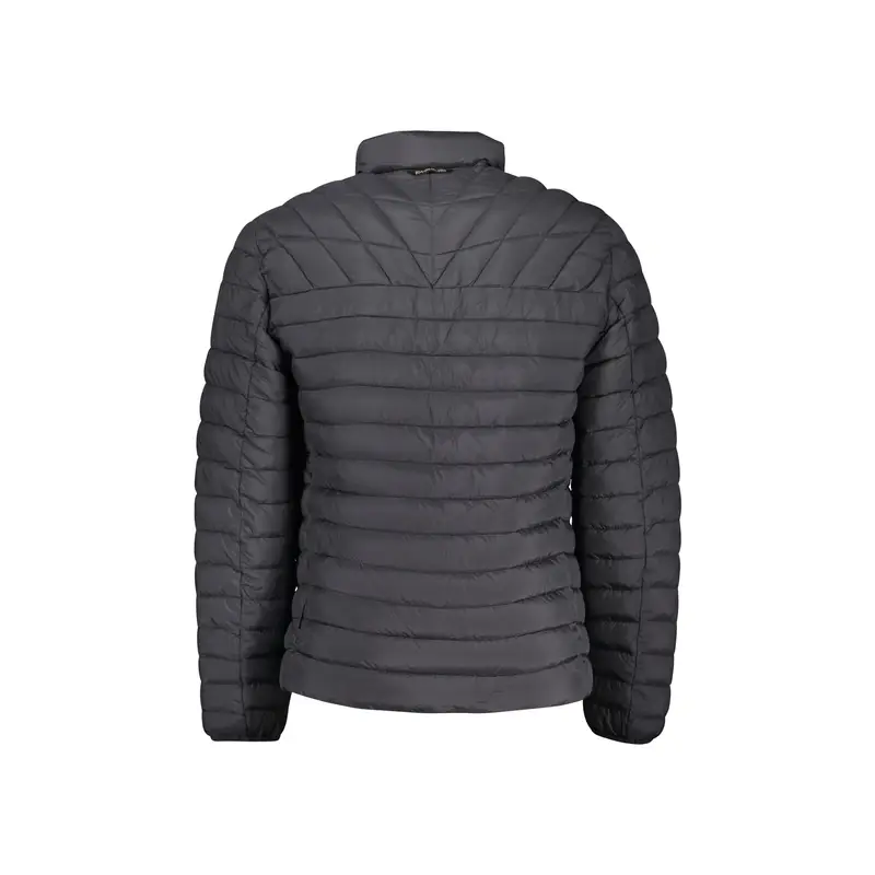 Giubbotto Uomo Nero con Zip e Logo miniatura 2